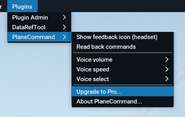 xplane 11 key commands